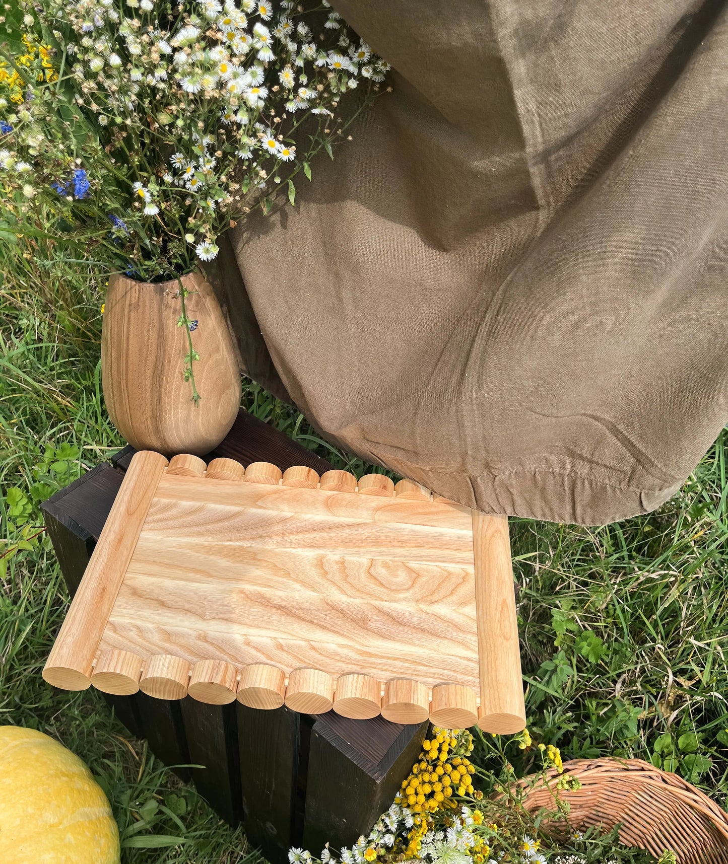 Q54 - Plateau de Service en Bois de Frêne Que du Bois Atelier