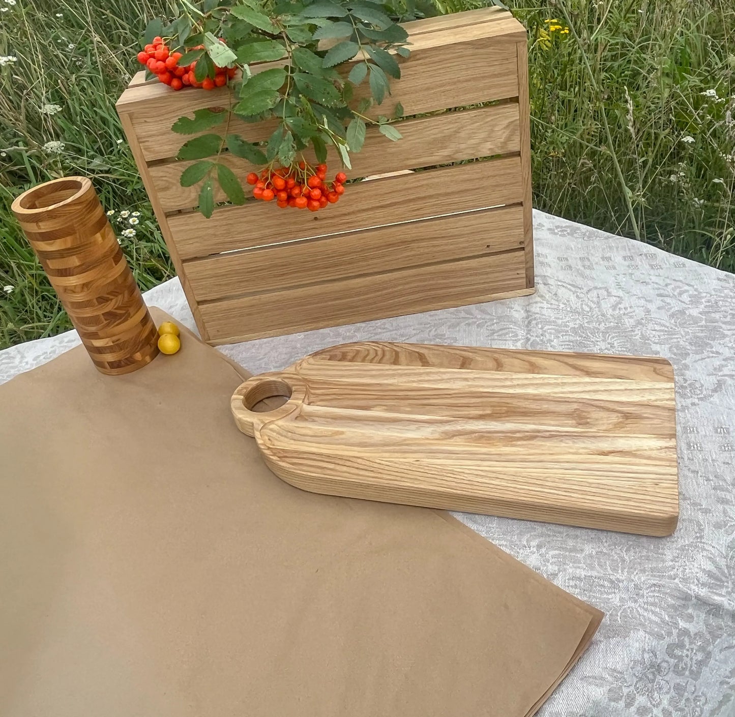 Q62 - Planche de Service en Bois de Frêne Que du Bois Atelier