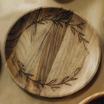 Ajlen - assiette en bois de noyer - Que du Bois Atelier