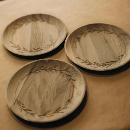 Ajlen - assiette en bois de noyer - Que du Bois Atelier