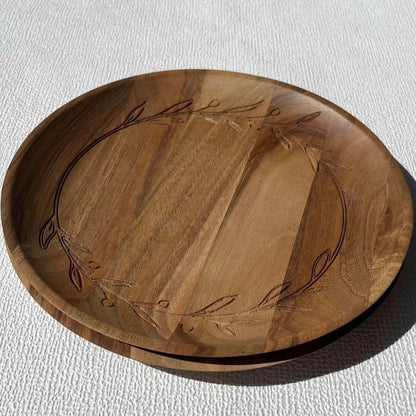 Ajlen - assiette en bois de noyer - Que du Bois Atelier