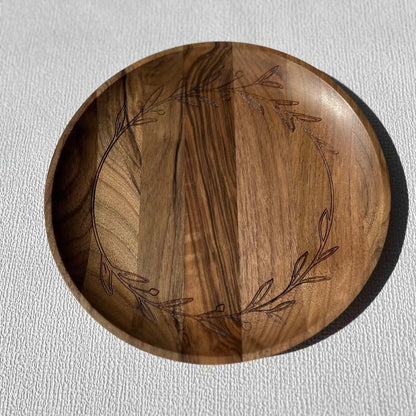 Ajlen - assiette en bois de noyer - Que du Bois Atelier