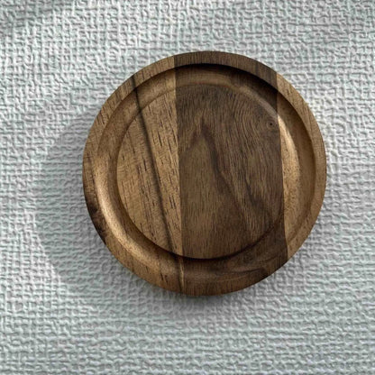 Carleau. Lot de 6 sous-verres en bois de frêne ou en bois de noyer - Que du Bois Atelier