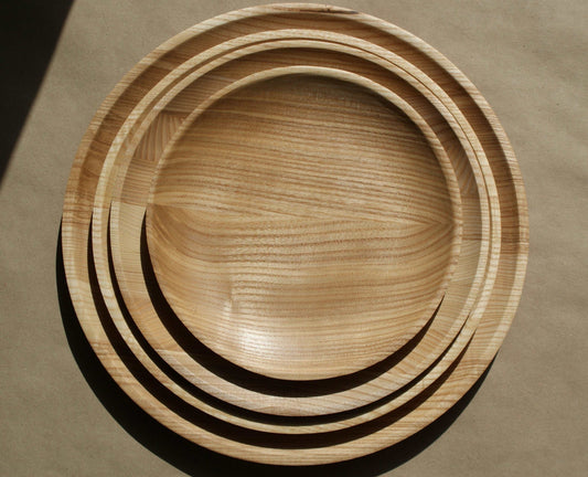 Q33 - assiette en bois de frêne, 20 cm Que du Bois Atelier