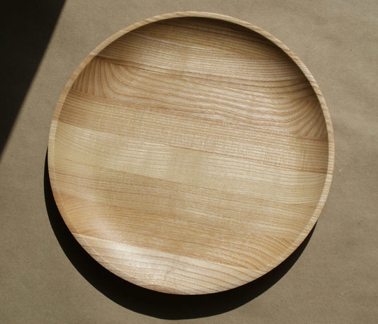 Q34 - assiette en bois de frêne, 24 cm Que du Bois Atelier