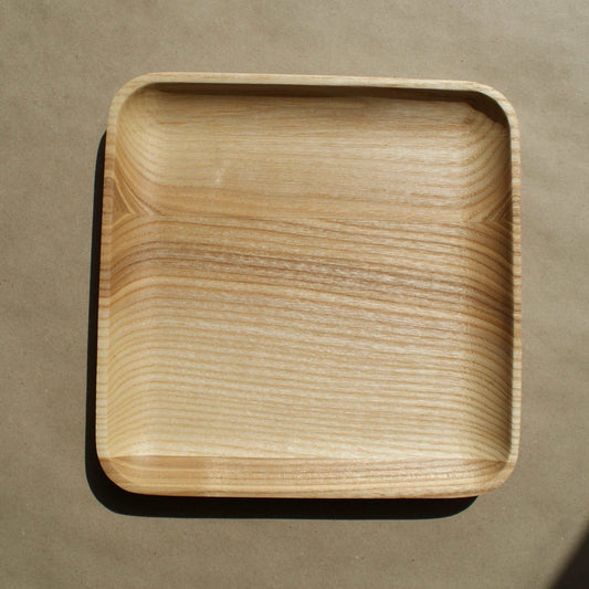 Q31 - assiette en bois de cerisier, 20 cm Que du Bois Atelier