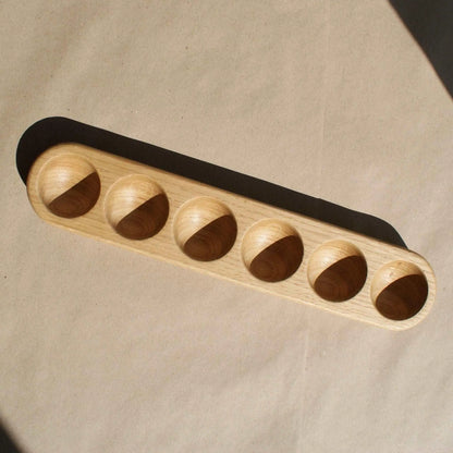 Emi - Porte - œufs, fabriqué à la main en chêne - Que du Bois Atelier