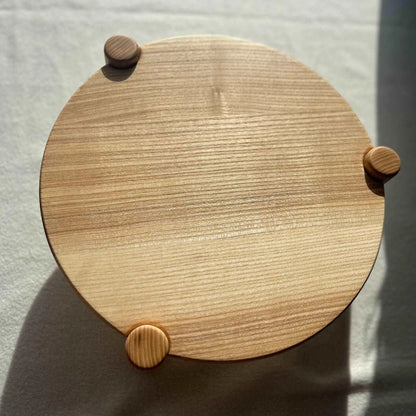Homi - Plateau rond en chêne - Que du Bois Atelier