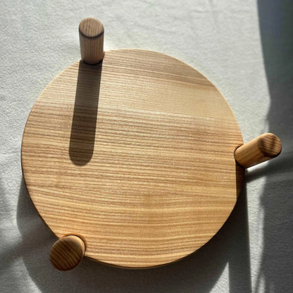 Homi - Plateau rond en chêne - Que du Bois Atelier