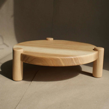 Homi - Plateau rond en chêne - Que du Bois Atelier
