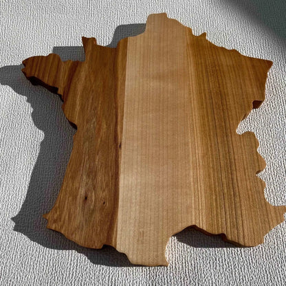 La carte France en cerisier massif - Que du Bois Atelier