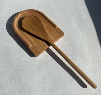 Repose-cuillère en bois