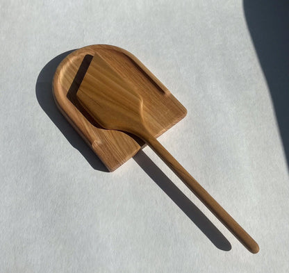 Repose-cuillère en bois de frêne