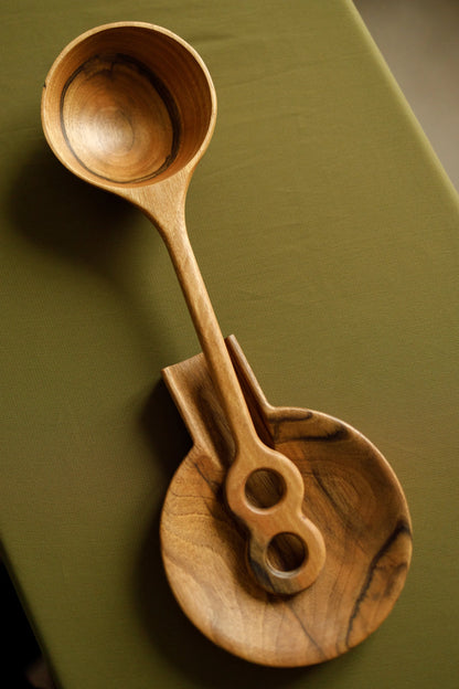 Q84 - Cuillère en noyer ou cerisier de qualité supérieure Que du Bois Atelier