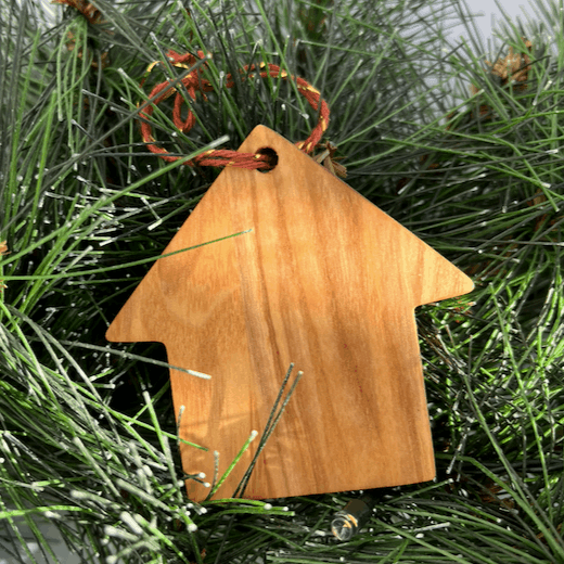 Lot de 10 Décorations pour Sapin de Noël en Bois de Frêne Faites à la Main Que du Bois Atelier