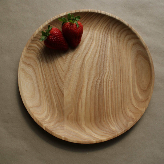 Fren - assiette en bois de frêne, 24 cm - Que du Bois Atelier